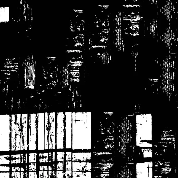 Грубий Дизайн Плакату Чорно Білому Кольорі Подряпинами — стоковий вектор