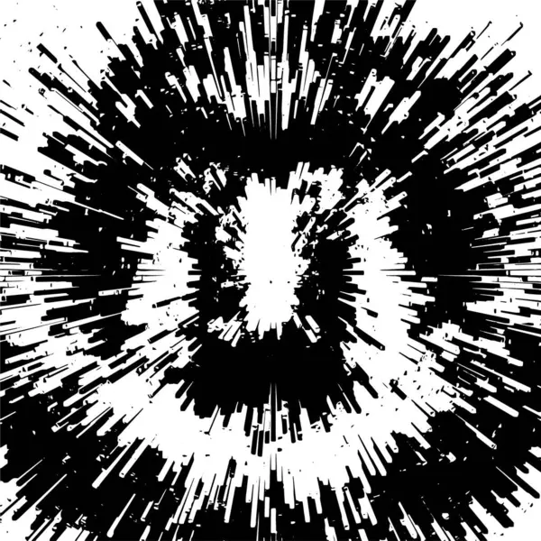 Tapetendesign Schwarz Weiß Mit Kratzigen Details — Stockvektor