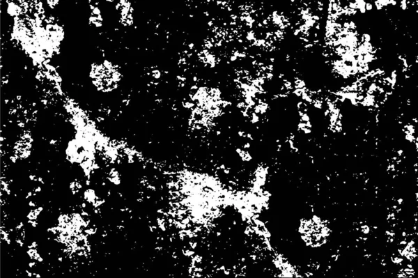 Damaged Distressed Background Grunge Black White Wallpaper — Stock Vector