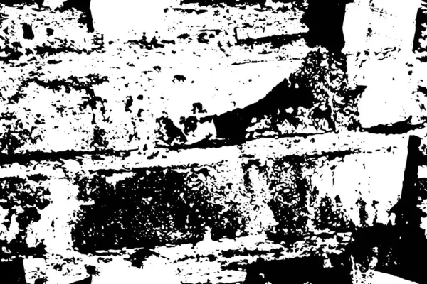 Damaged Distressed Background Grunge Black White Wallpaper — Stock Vector