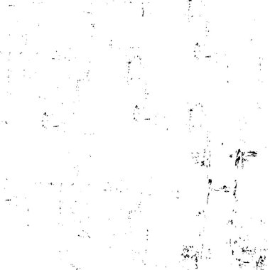 Grunge üst üste biniyor. Soyut siyah-beyaz vektör arkaplanı. Çatlak, leke ve noktalarda kirli desenli tek renkli klasik yüzey. Karanlık korku tarzında eski bir duvar.