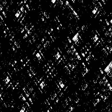 Grunge üst üste biniyor. Soyut siyah-beyaz vektör arkaplanı. Çatlak, leke ve noktalarda kirli desenli tek renkli klasik yüzey. Karanlık korku tarzında eski bir duvar.