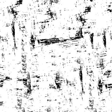 Grunge üst üste biniyor. Soyut siyah-beyaz vektör arkaplanı. Çatlak, leke ve noktalarda kirli desenli tek renkli klasik yüzey. Karanlık korku tarzında eski bir duvar.