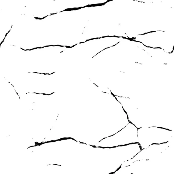 グラウンジオーバーレイ 抽象的な黒と白のベクトル背景 ひび割れ 点の汚れたパターンが付いているモノクロのヴィンテージの表面 ダークホラースタイルのデザインの古い壁 — ストックベクタ