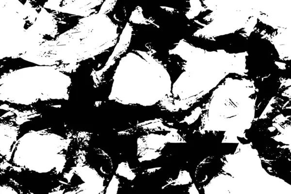 Grunge Üst Üste Biniyor Soyut Siyah Beyaz Vektör Arkaplanı Çatlak — Stok Vektör