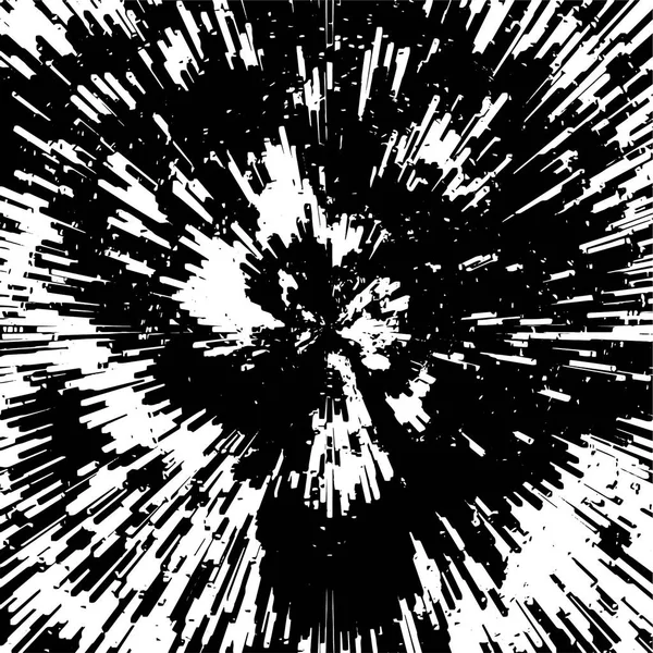 Grunge Zwart Wit Achtergrond Gemaakt Van Verschillende Vormen — Stockvector