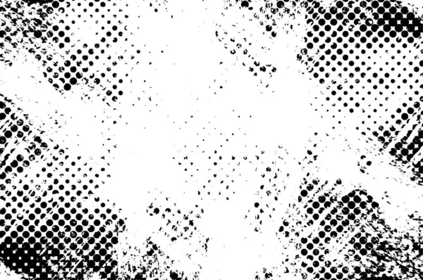 Grunge Černé Bílé Pozadí Poškozených Tvarů — Stockový vektor