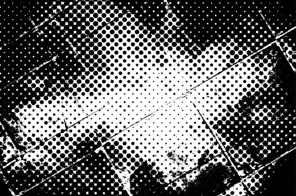 Grunge Zwarte Witte Achtergrond Gemaakt Van Abstracte Vormen — Stockvector