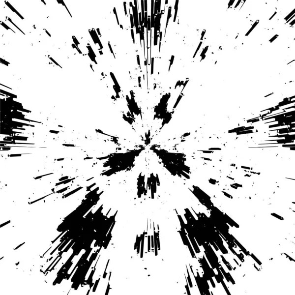 Абстрактний Гранжевий Фон Маленьких Чорно Білих Фігур — стоковий вектор