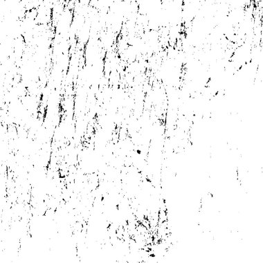 Grunge siyah ve beyaz dikişsiz desen. Tek renkli soyut doku. Çatlakların, sürtünmelerin, talaşların, lekelerin, mürekkep lekelerinin, çizgilerin arka planı. Koyu tasarım arka plan yüzeyi. Gri yazdırma öğesi