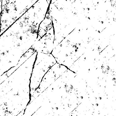 Grunge siyah ve beyaz dikişsiz desen. Tek renkli soyut doku. Çatlakların, sürtünmelerin, talaşların, lekelerin, mürekkep lekelerinin, çizgilerin arka planı. Koyu tasarım arka plan yüzeyi. Gri yazdırma öğesi