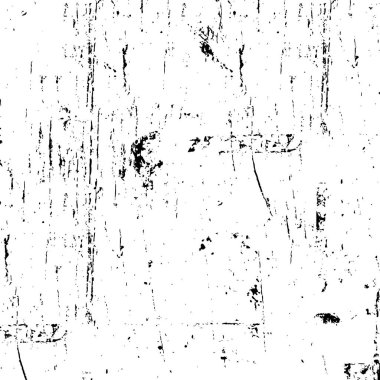Grunge üst üste biniyor. Soyut siyah-beyaz vektör arkaplanı. Çatlak, leke ve noktalarda kirli desenli tek renkli klasik yüzey. Karanlık korku tarzında eski bir duvar.