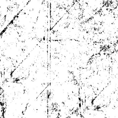 Soyut grunge gri koyu sıva duvar arkaplanı. Siyah beyaz boya sıçramış. Sanat, biçimlendirilmiş dokuma afişi, duvar kağıdı. Arkaplanda noktalar, çatlaklar, noktalar, fişler var. Tek renkli baskı