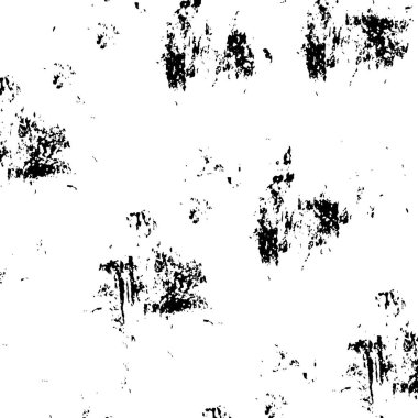 Soyut grunge gri koyu sıva duvar arkaplanı. Siyah beyaz boya sıçramış. Sanat, biçimlendirilmiş dokuma afişi, duvar kağıdı. Arkaplanda noktalar, çatlaklar, noktalar, fişler var. Tek renkli baskı