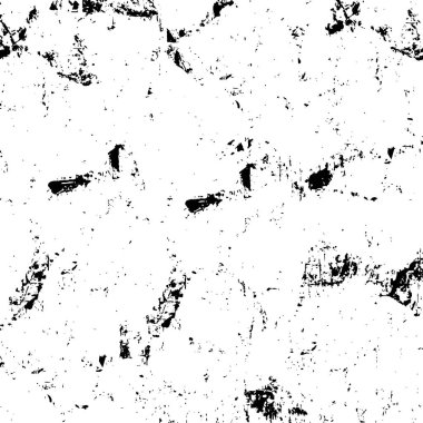 Soyut grunge gri koyu sıva duvar arkaplanı. Siyah beyaz boya sıçramış. Sanat, biçimlendirilmiş dokuma afişi, duvar kağıdı. Arkaplanda noktalar, çatlaklar, noktalar, fişler var. Tek renkli baskı