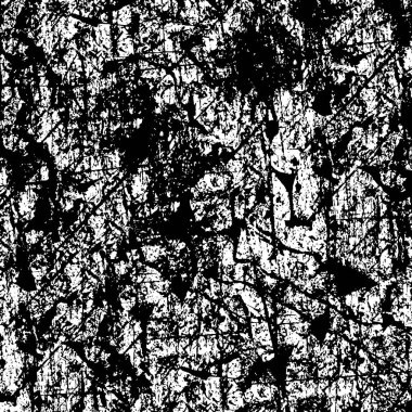 Grunge black and white pattern. Monochrome particles abstract texture. Background of cracks, scuffs, chips, stains, ink spots, lines. Dark design background surface. Gray printing element