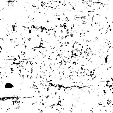 Grunge black and white pattern. Monochrome particles abstract texture. Background of cracks, scuffs, chips, stains, ink spots, lines. Dark design background surface. Gray printing element