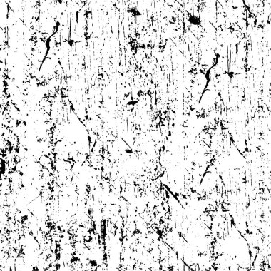 Çizik ve çatlaklarla dolu bir duvar parçası. Herhangi bir tasarım üzerine grunge illüstrasyonunu yükle. Vintage efektli soyut kumlu arkaplan