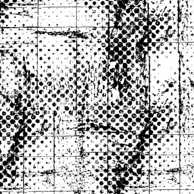 Soyut grunge desenli monokrom deseni 