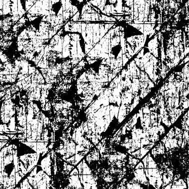 Geometrik şekillerden oluşan soyut siyah ve beyaz desenler. grunge dokusu 