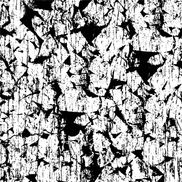 Monochromes Muster Mit Abstrakter Grunge Textur — Stockvektor