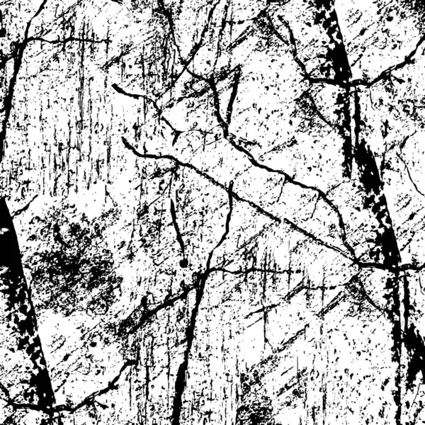 Abstraktní Černobílý Vzor Složený Geometrických Tvarů Grunge Textura — Stockový vektor