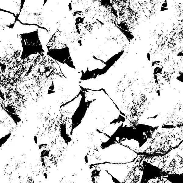 Motif Abstrait Noir Blanc Composé Formes Géométriques Texture Grunge — Image vectorielle