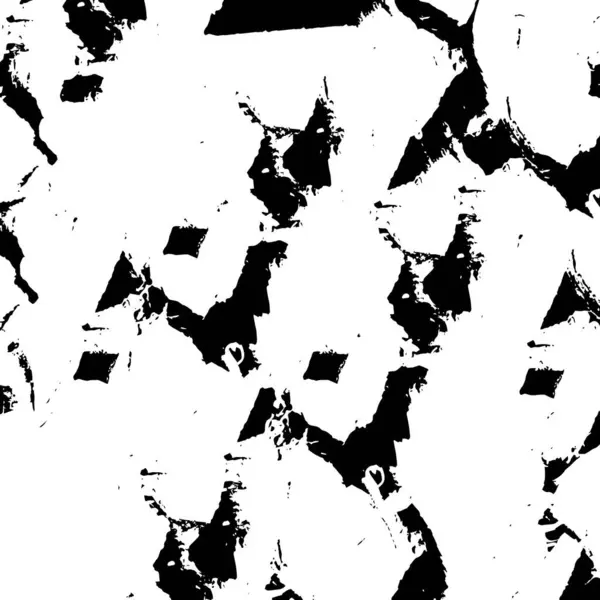 Resumo Padrão Preto Branco Composto Por Formas Geométricas Textura Grunge —  Vetores de Stock