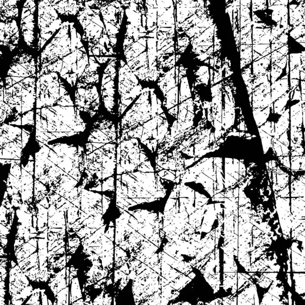 Αφηρημένο Μονόχρωμο Μοτίβο Αποτελούμενο Από Γεωμετρικά Σχήματα Υφή Grunge — Διανυσματικό Αρχείο
