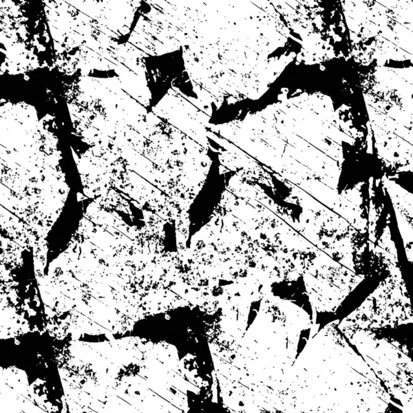 Абстрактний Монохромний Візерунок Складається Геометричних Фігур Гранжева Текстура — стоковий вектор