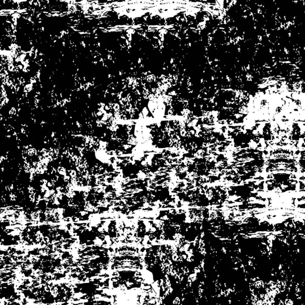 Pola Monokrom Abstrak Terdiri Dari Bentuk Geometris Tekstur Grunge - Stok Vektor
