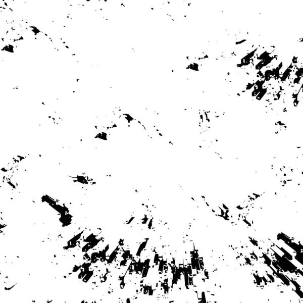Abstract Monochroom Patroon Bestaande Uit Geometrische Vormen Grunge Textuur — Stockvector