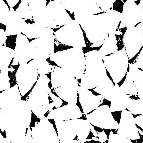 Абстрактний Монохромний Візерунок Складається Геометричних Фігур Гранжева Текстура — стоковий вектор