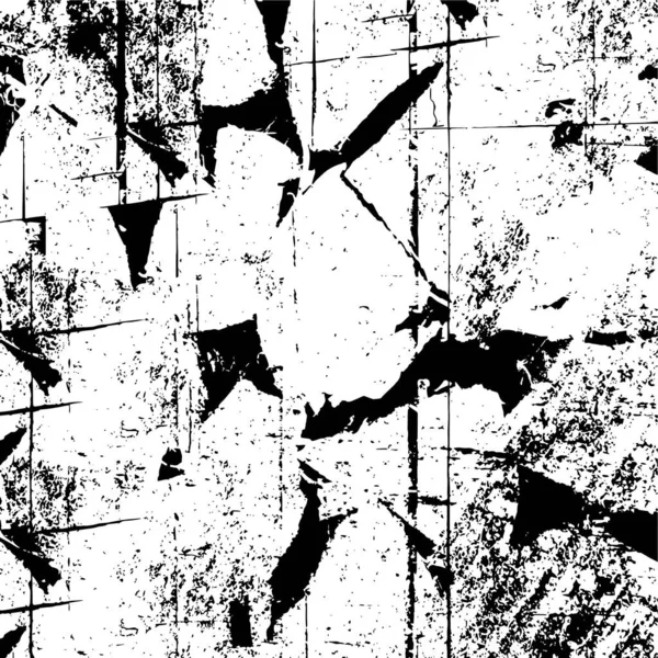 Verzweifelte Textur Schwarzweißer Hintergrund — Stockvektor