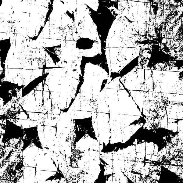 Textura Angustiada Fondo Blanco Negro — Archivo Imágenes Vectoriales