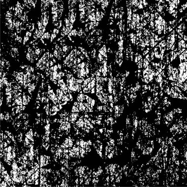 Sert, çizik, sıçramış grunge desenli fırça darbeleri. Dokuları üst üste koy. Siyah-beyaz boyanmış kağıt dokusu. Skeç grunge tasarımı. Poster, kapak, afiş, taklit, çıkartma düzeni için kullan