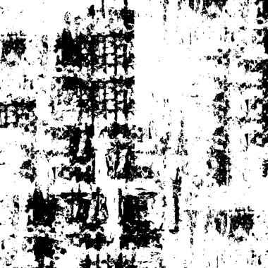 Sert, çizik, sıçramış grunge desenli fırça darbeleri. Dokuları üst üste koy. Siyah-beyaz boyanmış kağıt dokusu. Skeç grunge tasarımı. Poster, kapak, afiş, taklit, çıkartma düzeni için kullan