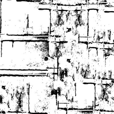 Sert, çizik, sıçramış grunge desenli fırça darbeleri. Dokuları üst üste koy. Siyah-beyaz boyanmış kağıt dokusu. Skeç grunge tasarımı. Poster, kapak, afiş, taklit, çıkartma düzeni için kullan