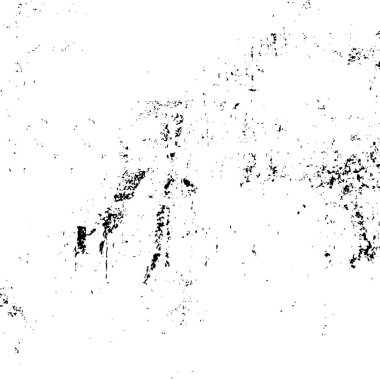 Vektör grunge dokusu. Siyah beyaz arka plan. Soyut monokrom resim koyu tonlarda solmuş bir efekt içerir