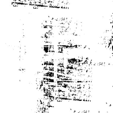 Vektör grunge dokusu. Siyah beyaz arka plan. Soyut monokrom resim koyu tonlarda solmuş bir efekt içerir