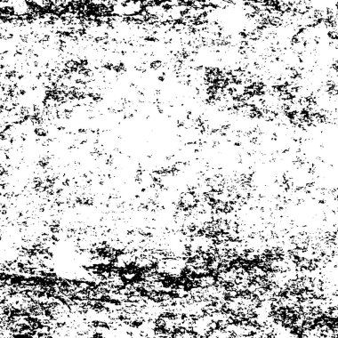 Vektör grunge dokusu. Siyah beyaz arka plan. Soyut monokrom resim koyu tonlarda solmuş bir efekt içerir