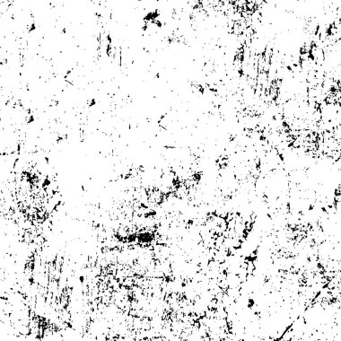 Vektör grunge dokusu. Siyah beyaz arka plan. Soyut monokrom resim koyu tonlarda solmuş bir efekt içerir