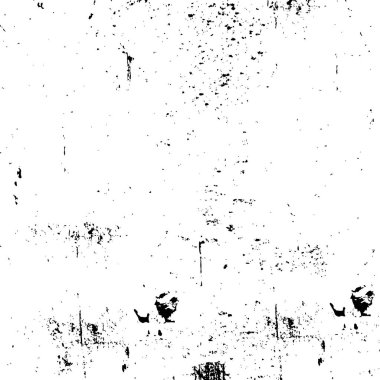 Vektör grunge dokusu. Siyah beyaz arka plan. Soyut monokrom resim koyu tonlarda solmuş bir efekt içerir