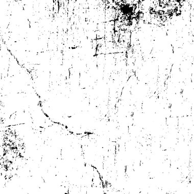 Çatlamış beton, taş ya da asfaltın sıkıntılı örtülü dokusu. Grunge 'un arka planı. soyut yarım ton vektör çizimi