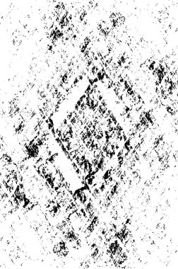 Çizik ve çiziklerle dolu siyah beyaz bir arka plan. Soyut vektör illüstrasyonu.