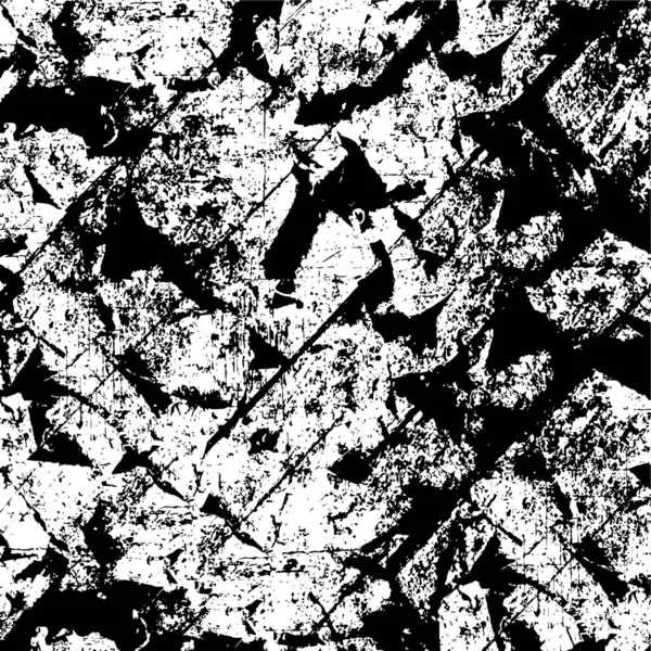 Verzweifelten Schwarz Weißen Grunge Hintergrund Abstrakte Textur Chaotischer Staub Und — Stockvektor