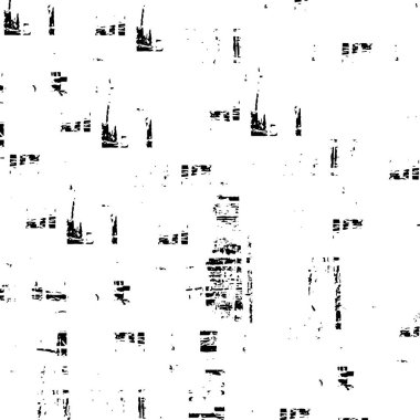 Vektör grunge dokusu. Siyah beyaz arka plan. Soyut monokrom resim koyu tonlarda solmuş bir efekt içerir