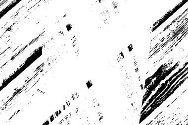 Vektör grunge dokusu. Siyah beyaz arka plan. Soyut monokrom resim koyu tonlarda solmuş bir efekt içerir