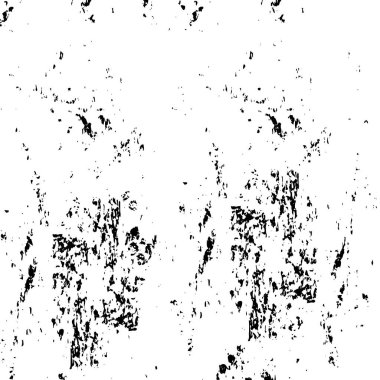 Vektör grunge dokusu. Siyah beyaz arka plan. Soyut monokrom resim koyu tonlarda solmuş bir efekt içerir