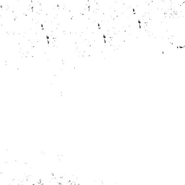 Grunge üst üste biniyor. Soyut siyah-beyaz vektör arkaplanı. Çatlak, leke ve noktalarda kirli desenli tek renkli klasik yüzey. Karanlık korku tarzında eski bir duvar.